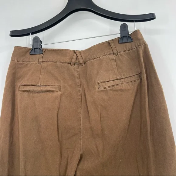 Good American Good Relaxed Skate Pants High Rise Wide Leg Brown Trouser 8/29 - Picture 8 of 14